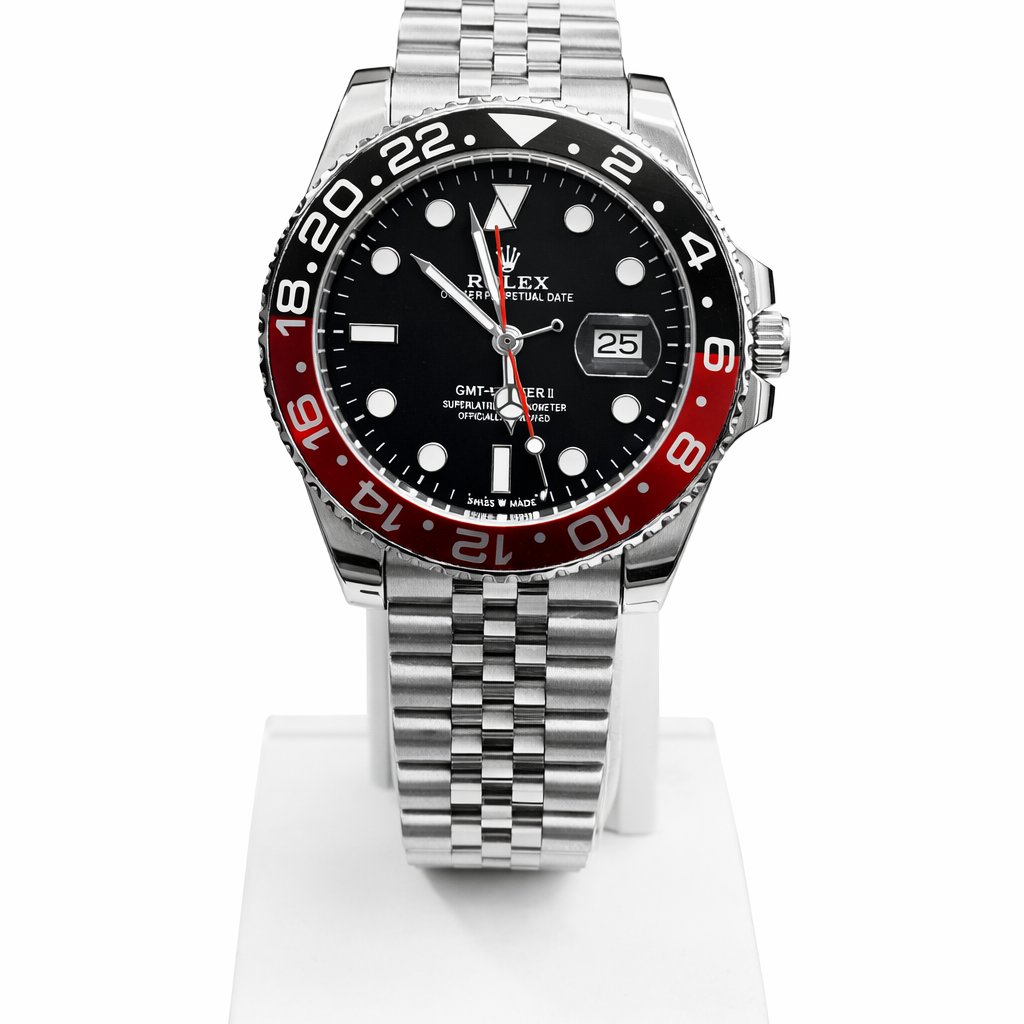 Luxury Two-Tone Rolex GMT Quartz Watch