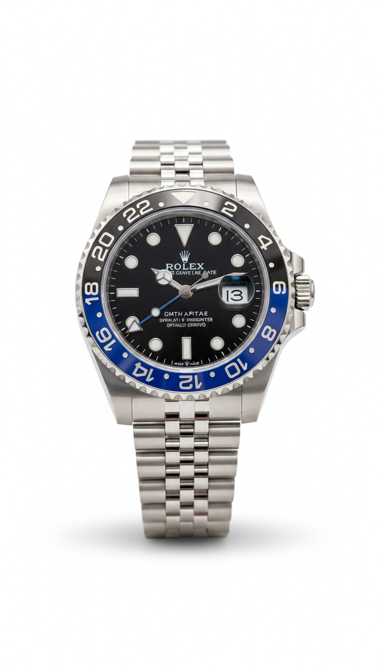 Luxury Two-Tone Rolex GMT Quartz Watch
