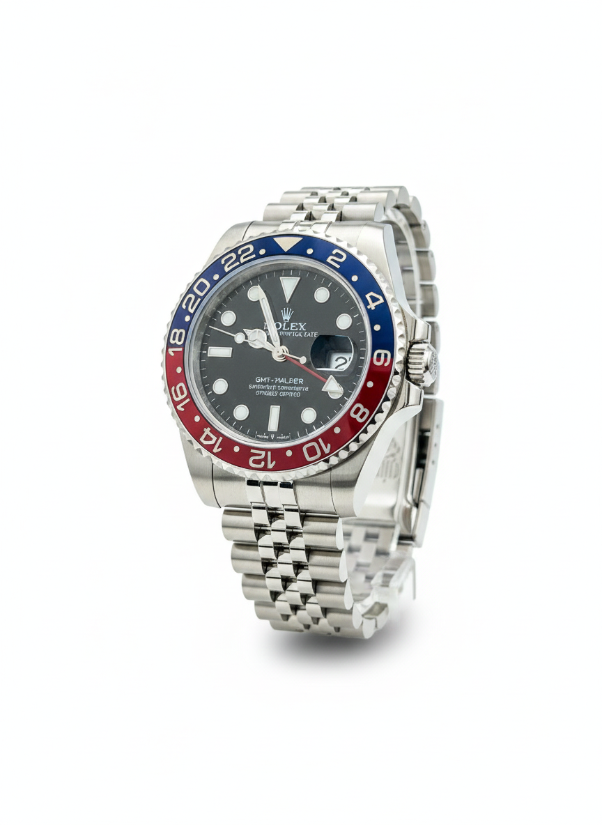 Luxury Two-Tone Rolex GMT Quartz Watch
