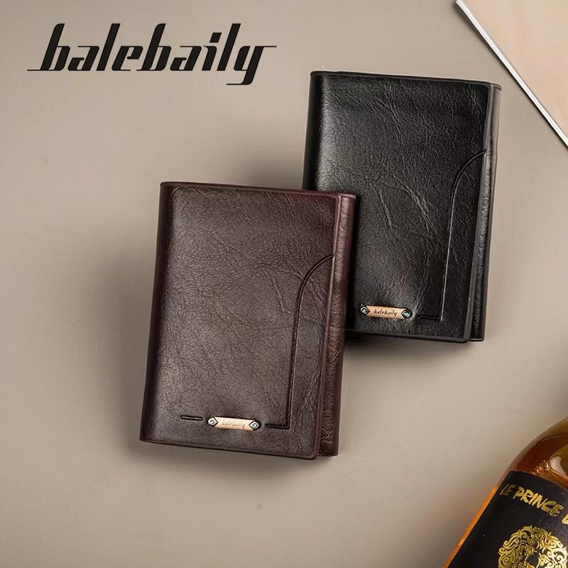 Balebaily Premium Men’s PU Leather Wallet – Stylish & Durable Long Wallet for Cards and Cash
