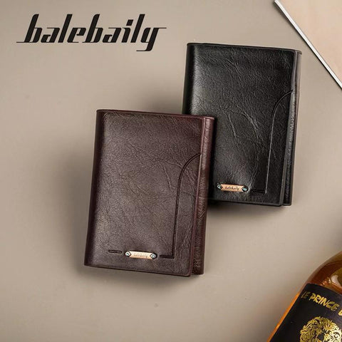 Balebaily Premium Men’s PU Leather Wallet – Stylish & Durable Long Wallet for Cards and Cash