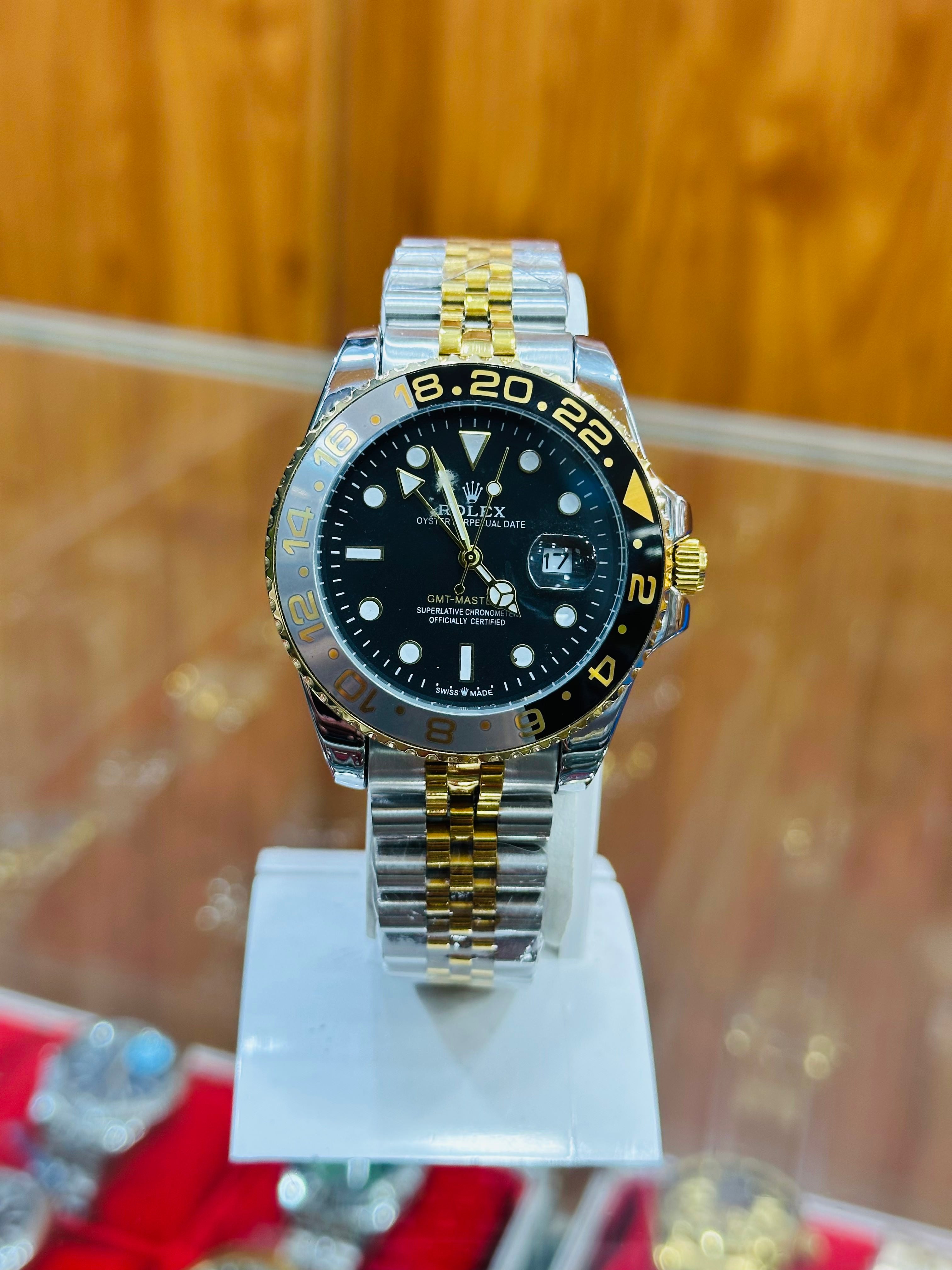 Luxury Two-Tone Rolex GMT Automatic Watch