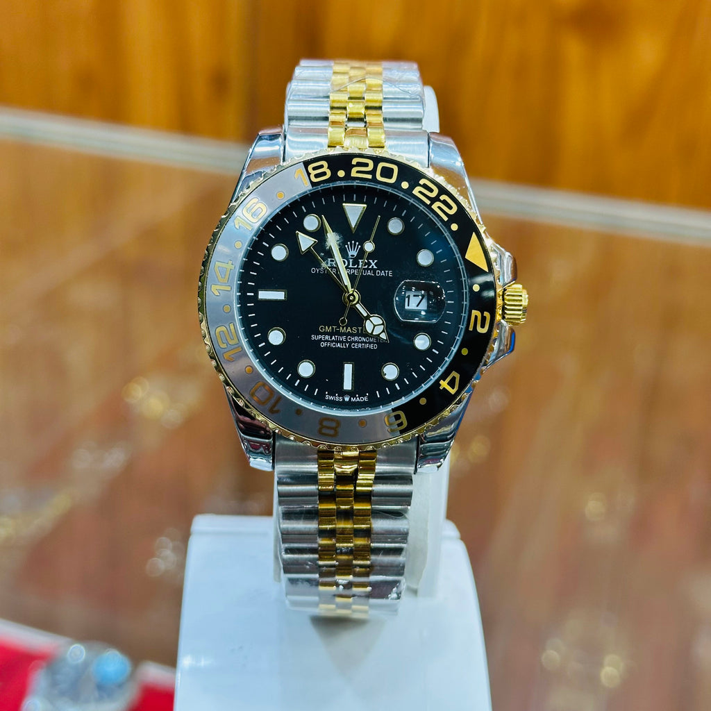 Luxury Two-Tone Rolex GMT Automatic Watch