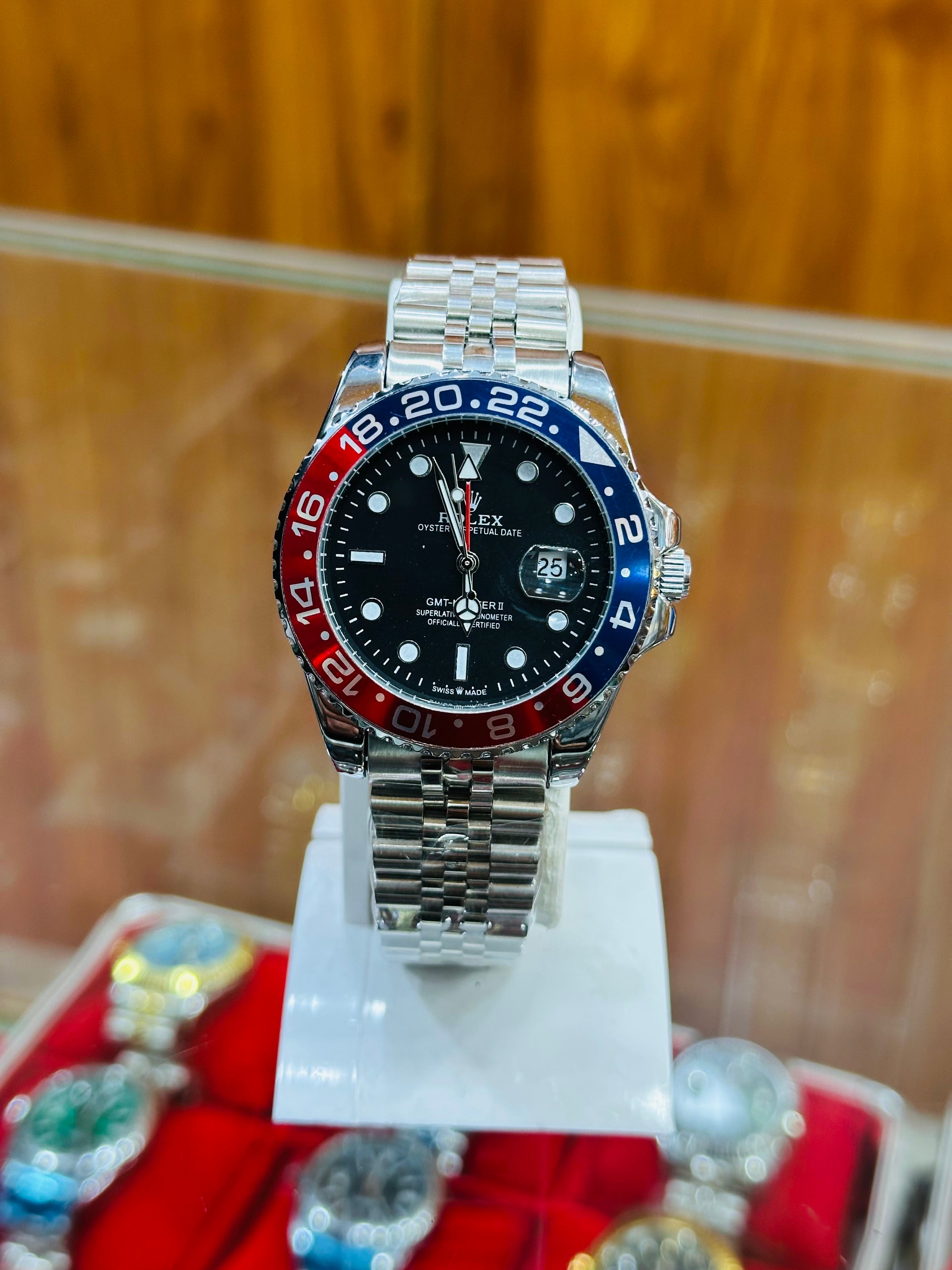 Luxury Two-Tone Rolex GMT Automatic Watch